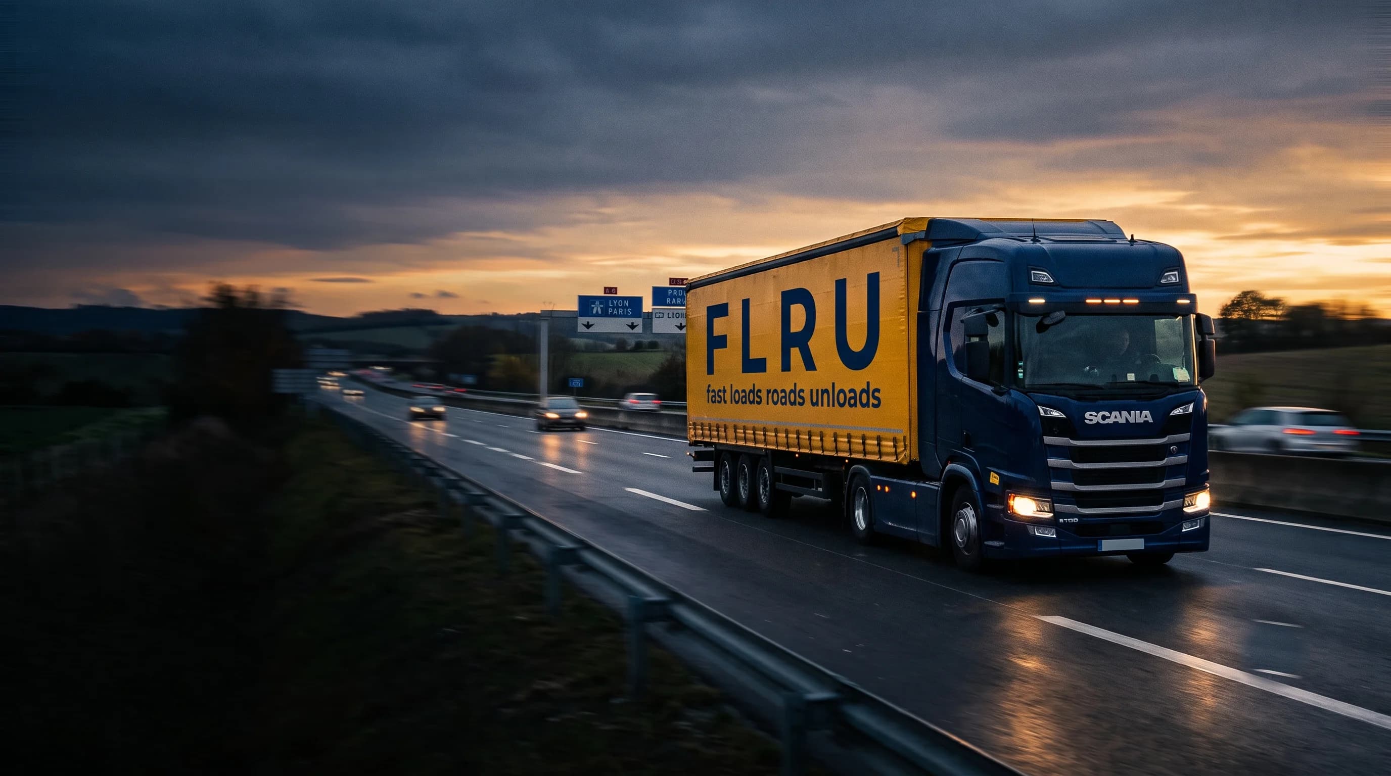 Camion FLRU sur la route